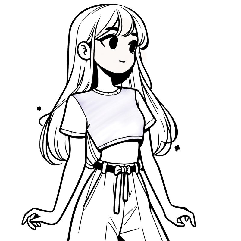 girl in a cute crop top