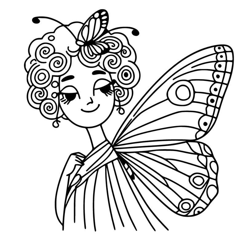 butterfly woman