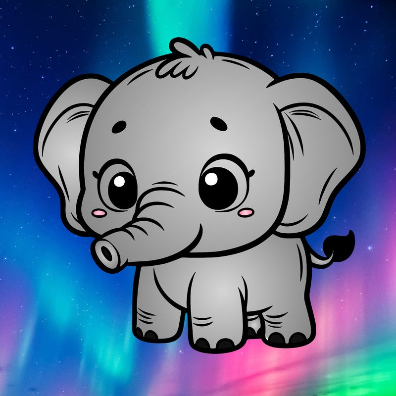 cute baby elephant