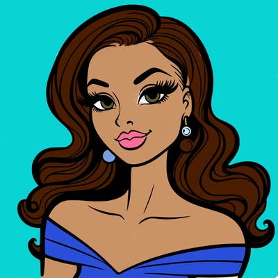 bold and clean: beautiful coquette woman