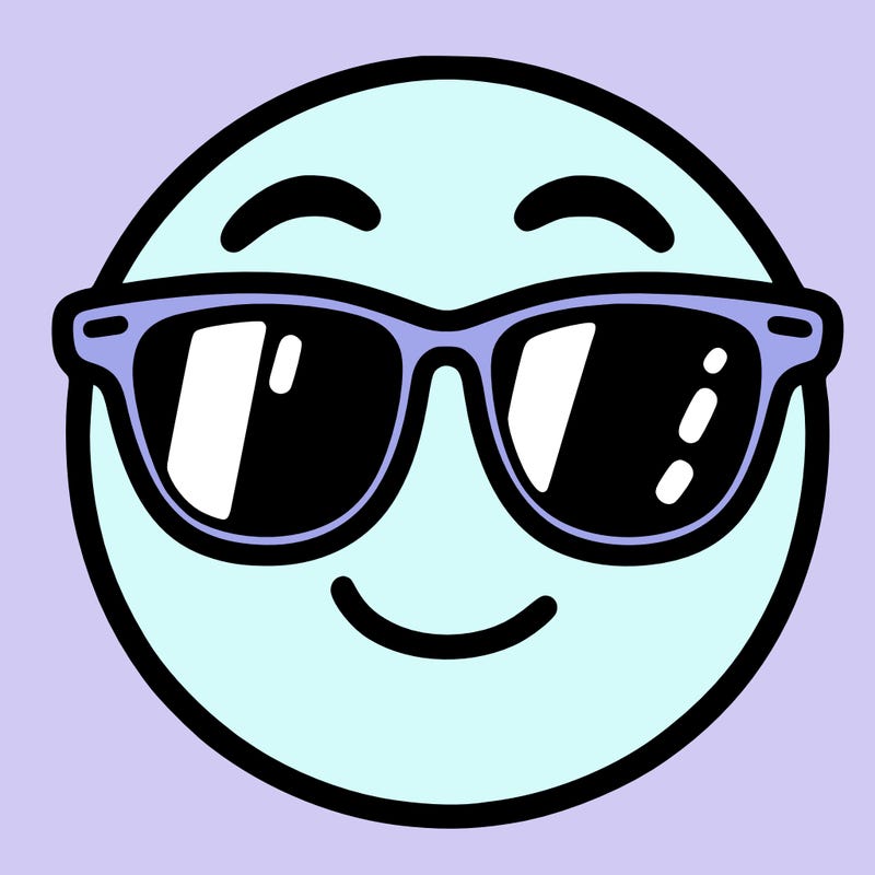 emoji with sunglasses