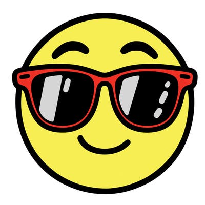 emoji with sunglasses