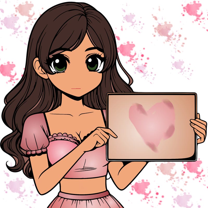 realistic pretty girl holding blank sign