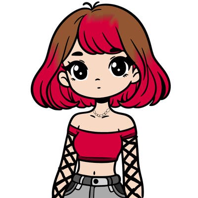 girl in a cute crop top