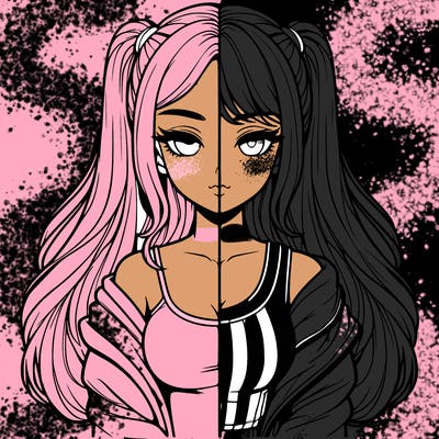 realistic girl split