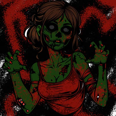 realistic zombie girl