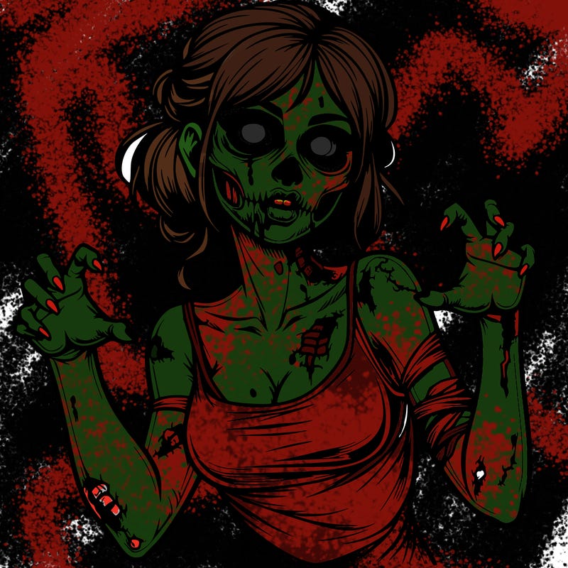 realistic zombie girl