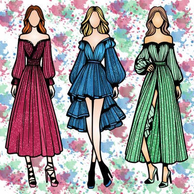 fashion models dresses