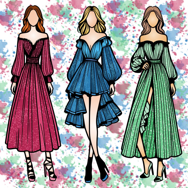 fashion models dresses