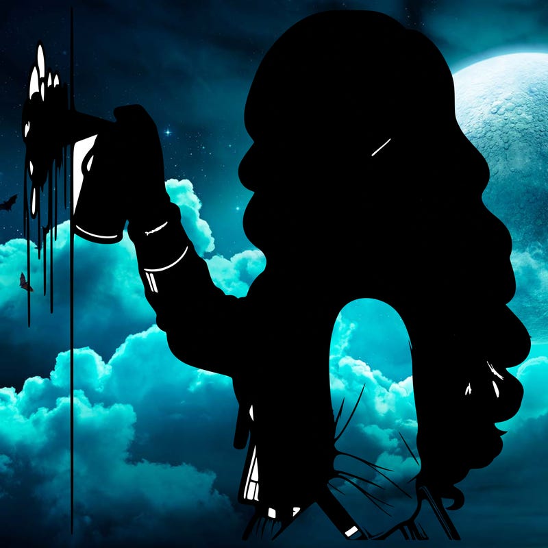 realistic girl with mask spray painting a wall