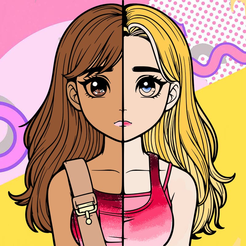 realistic girl split