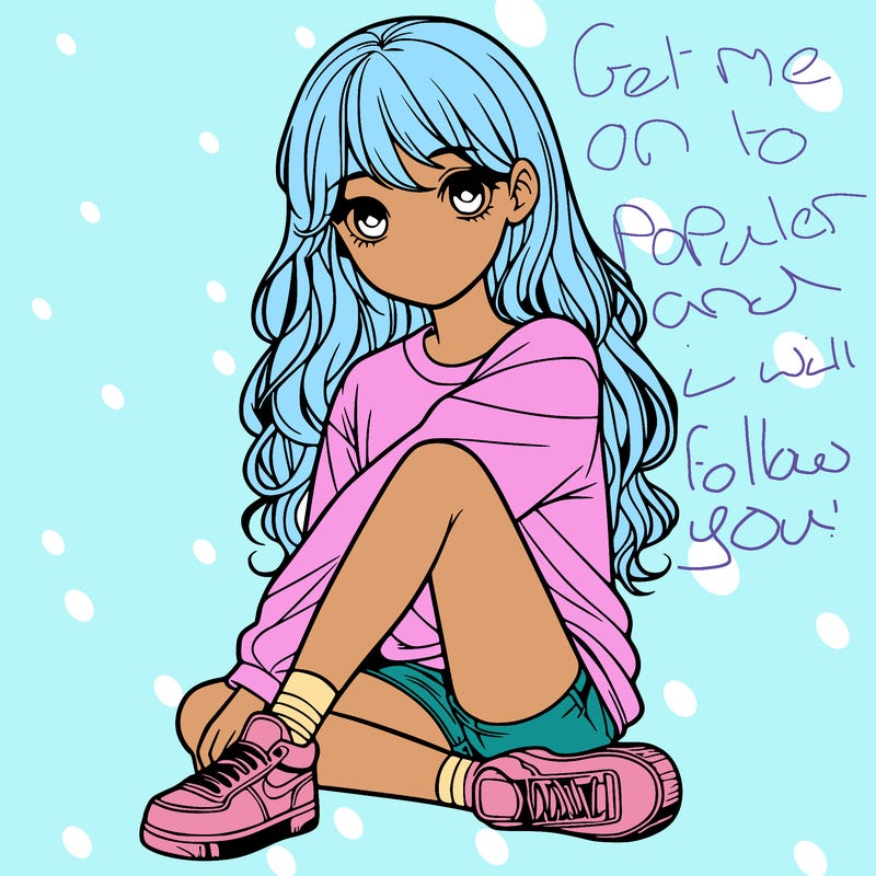 girl sitting realistic