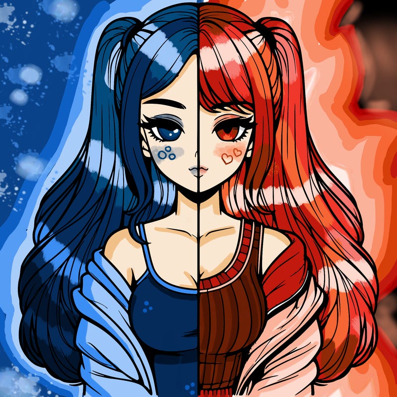 realistic girl split