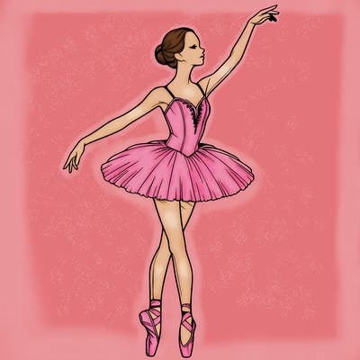 realistic ballerina