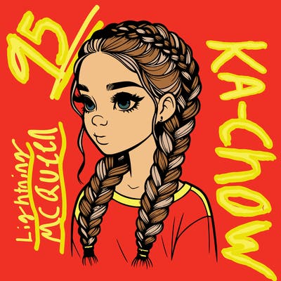 realistic girl with braids