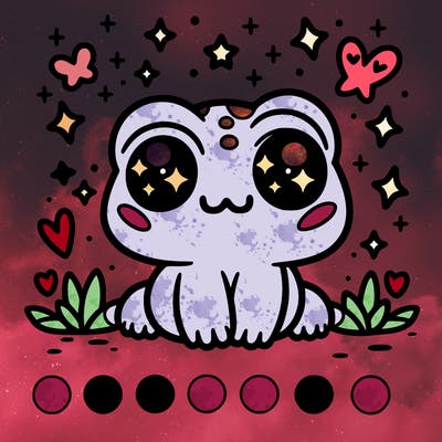 cute aesthetic frog