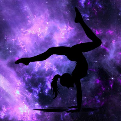 silhouette cartwheel women