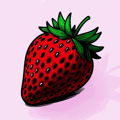 realstic strawberry