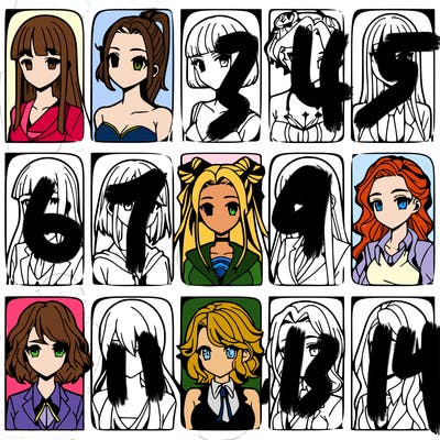 girls that look diffrent anime