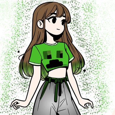 girl in a cute crop top