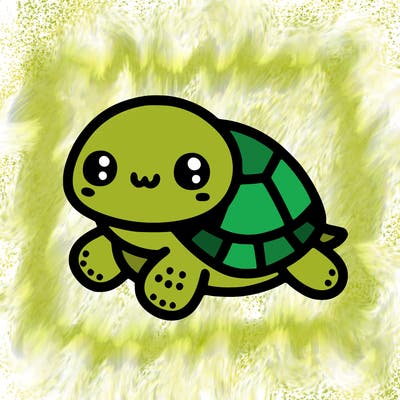 cute simple little turtle