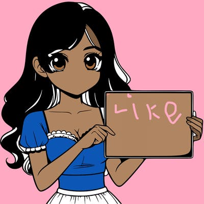 realistic pretty girl holding blank sign