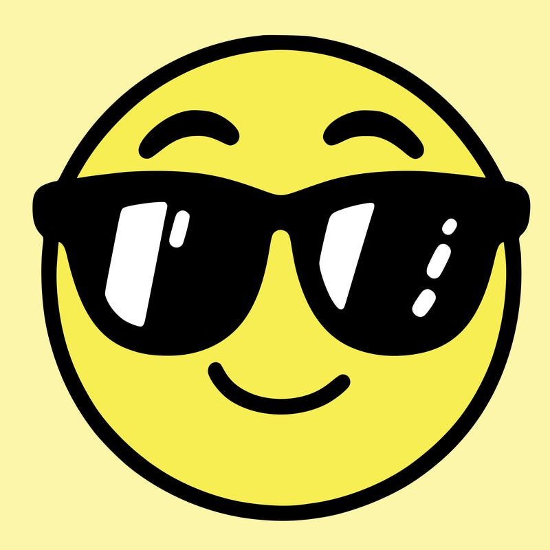 emoji with sunglasses