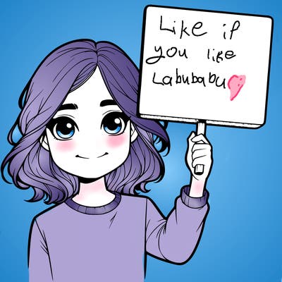 realistic girl holding up a sign