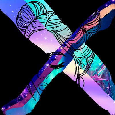 woman with hair buns