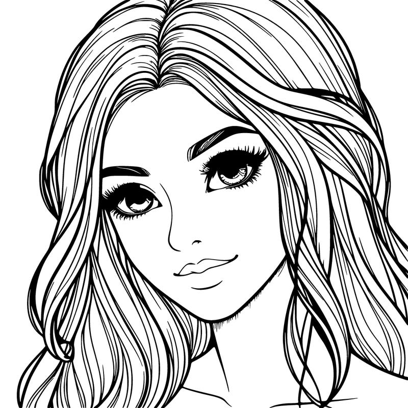 realistic pretty girl