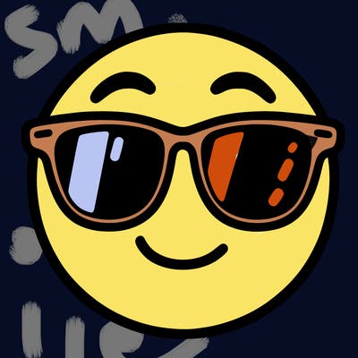 emoji with sunglasses