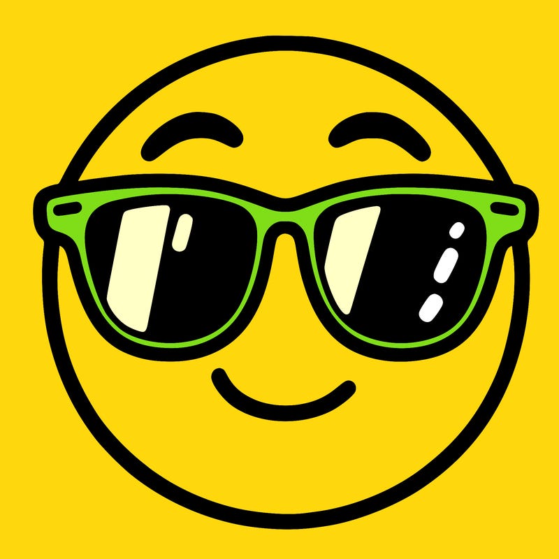 emoji with sunglasses