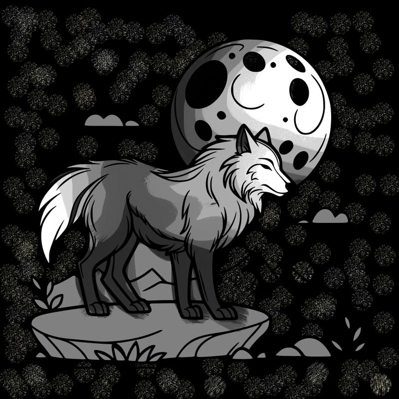 wolf moonlight