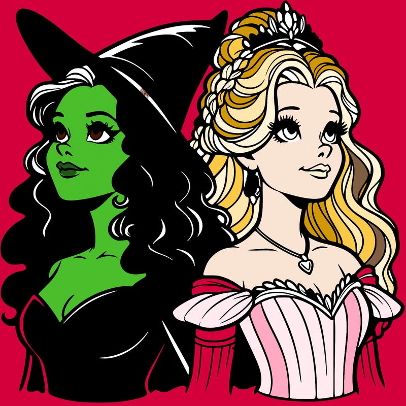'elphaba and glinda (realistic)