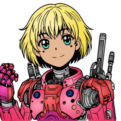 anime robot girl