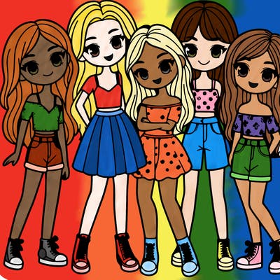 group of girls