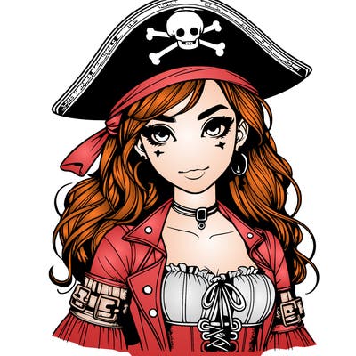 realistic pirate girl