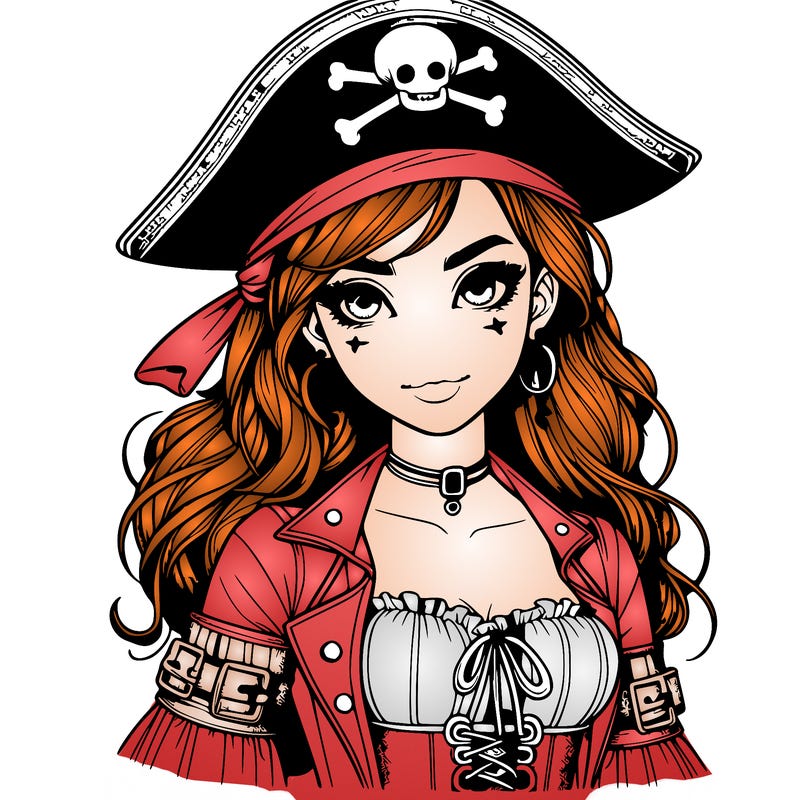 realistic pirate girl