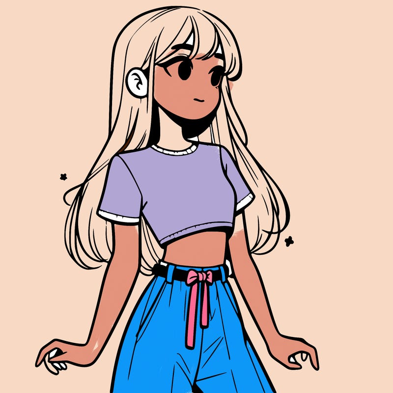 girl in a cute crop top