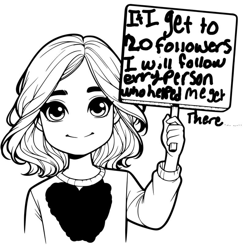 realistic girl holding up a sign