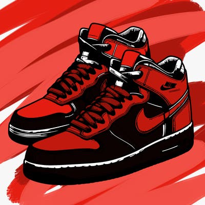 realistic nike air shoes