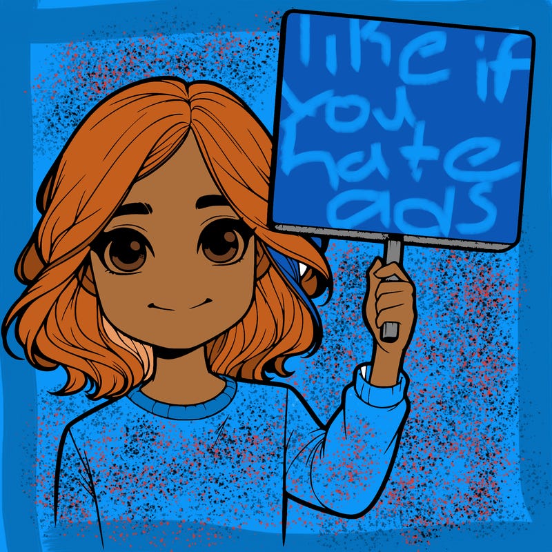 realistic girl holding up a sign