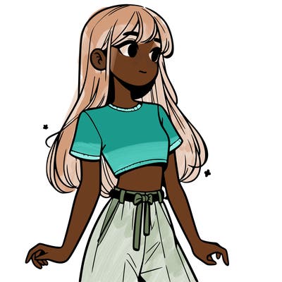 girl in a cute crop top