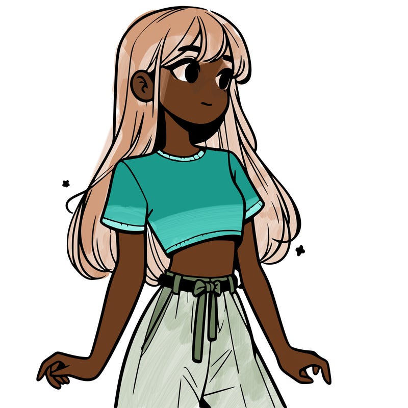 girl in a cute crop top