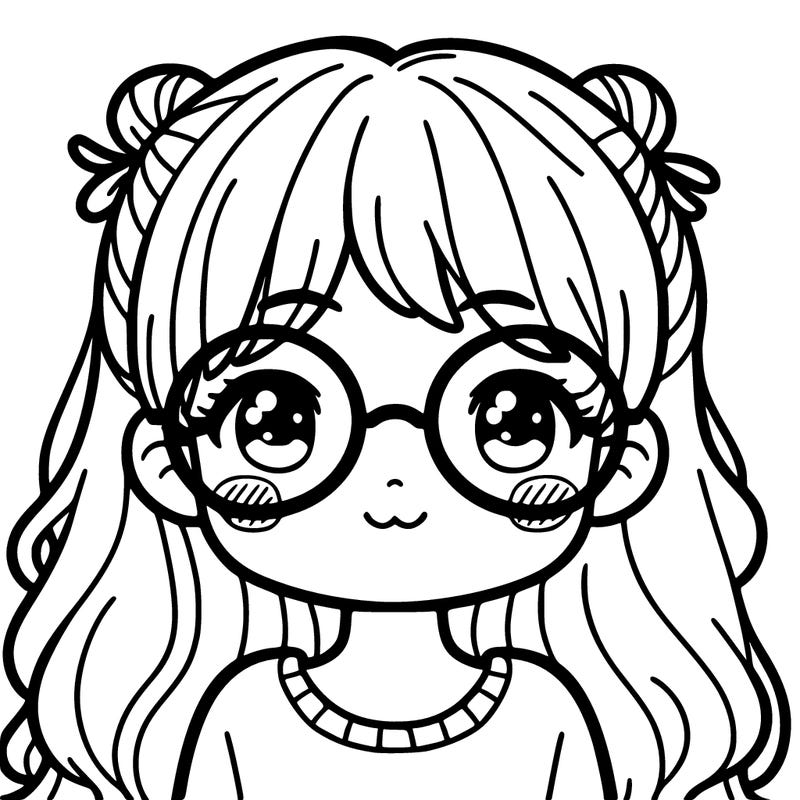 girl with glasses