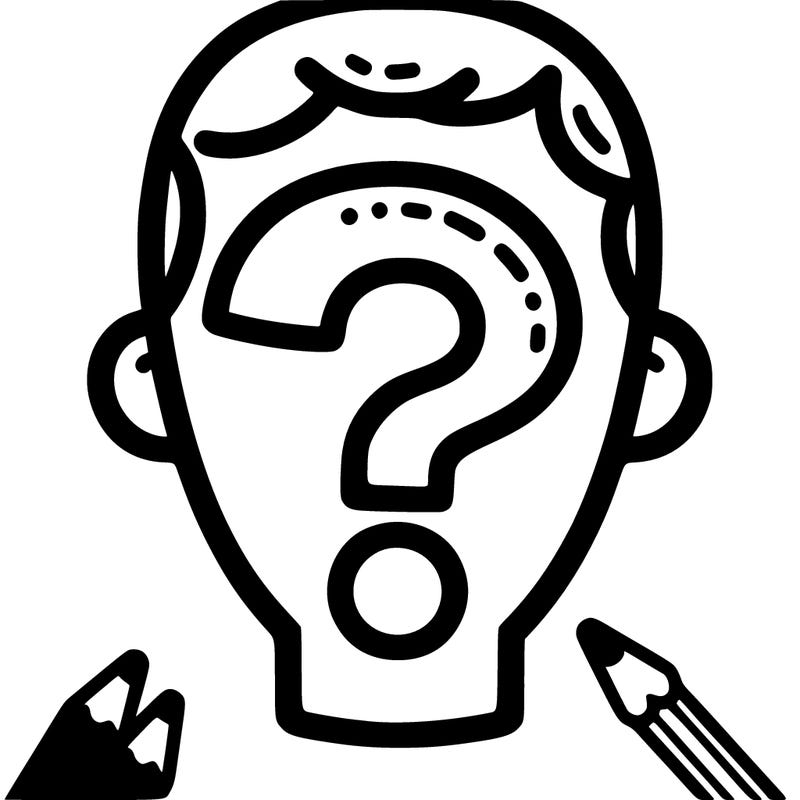 𝙃𝙚𝙖𝙙 𝙬𝙞𝙩𝙝 𝙖 𝙦𝙪𝙚𝙨𝙩𝙞𝙤𝙣 𝙢𝙖𝙧𝙠 𝙘𝙤𝙫𝙚𝙧𝙞𝙣𝙜 𝙩𝙝𝙚 𝙛𝙖𝙘𝙚