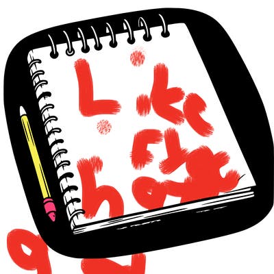 a blank sketch pad