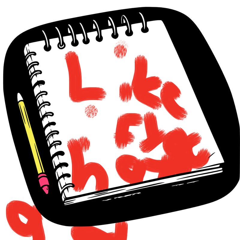 a blank sketch pad