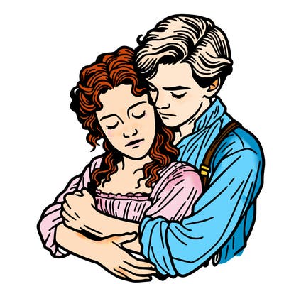 titanic jack rose hugging each other