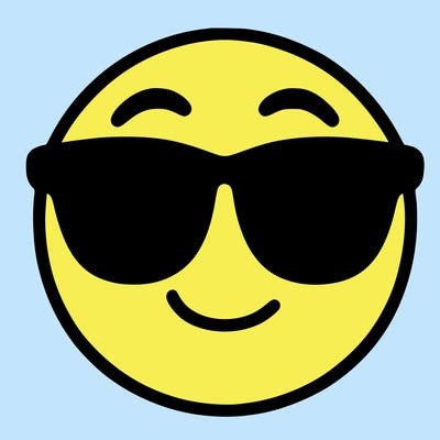 emoji with sunglasses